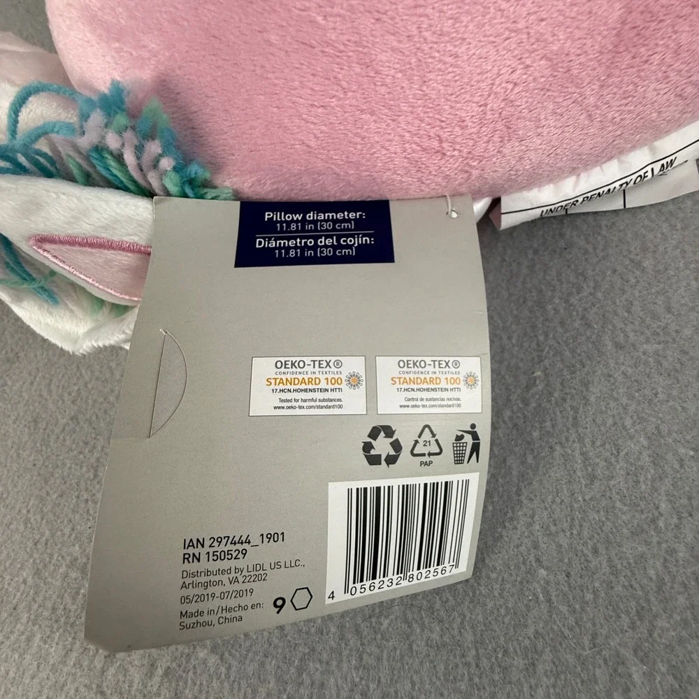 Meradiso Kids Unicorn Travel Neck Pillow with Hood Snap Closure Ages‎ 8-14 Years